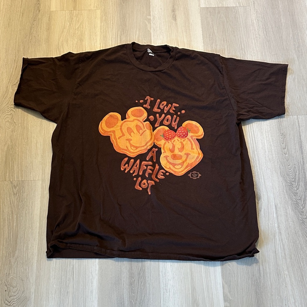 Disney Mickey Waffles 'I Love You A Waffle Lot' Graphic Tee 3XL